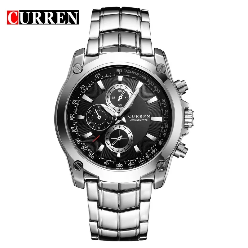 

2016 New Brand Fashion Men Sports Watches Men's Quartz Clock Man Stainless Steel Military Army Waterproof Wrist watch