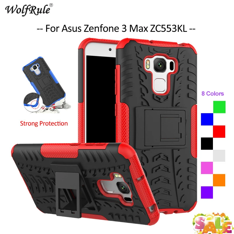 Funda para Zenfone 3 Max carcasa de TPU y soporte de PC, armadura de teléfono parachoques para Asus Zenfone 3 ZC553KL, 5,5''|phone cases|tpu casecase phone - AliExpress