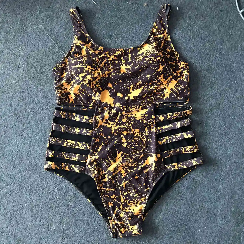 plus size swimsuit bandage 002