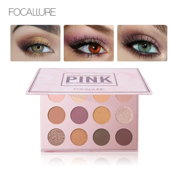 

Focallure 12 Colors Matte Eyeshadow Palette Make Up Glitter Waterproof Nude Professional Eye Shadow Long Lasting Cosmetics