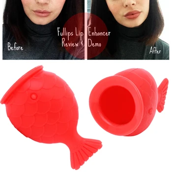 

Women Silicone Sexy Full Lip Plumper Tools Fish Shape Lip Enhancer Device Nipple Increase Lips Plump Pro Lip Care Tools