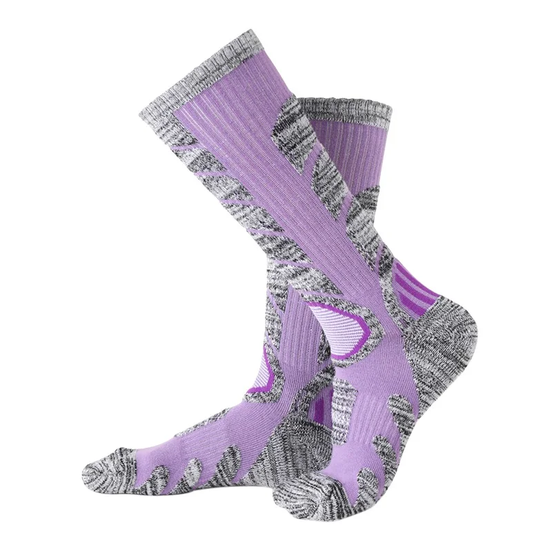 Для мужчин Спорт на открытом воздухе Пеший Туризм Восхождение теплые носки сжатия Носки для девочек Для мужчин и Для женщин Носки 7 цветов - Цвет: Z