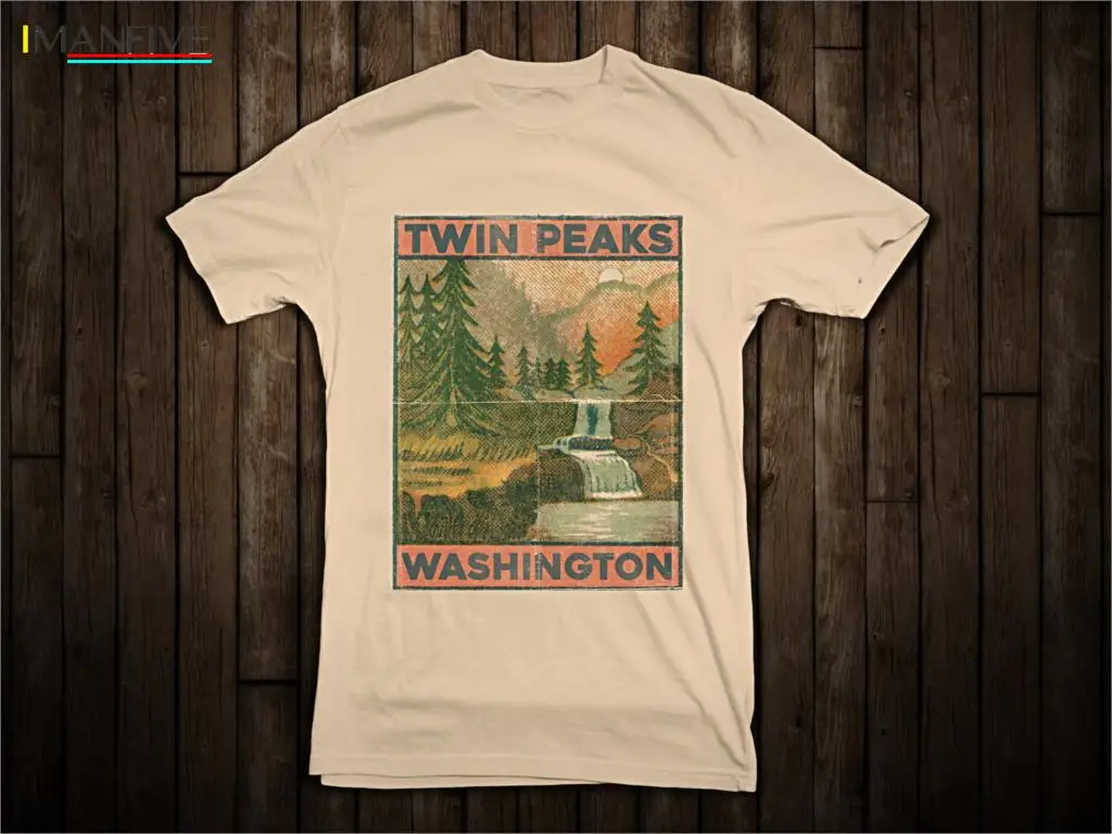 

Twin Peaks TV Movie T Shirt (t-shirts Cult Movie Agent Cooper David Lynch) 100% Cotton Short Sleeve Summer T-Shirt