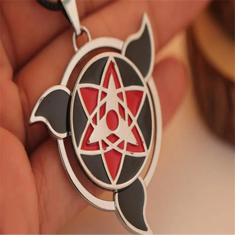 Поворотное ожерелье Naruto Uchiha Sasuke Mangekyou подвеска Шаринган и рождественские подарки