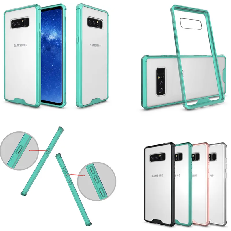 100 шт. 2017 Air Hybrid Clear Coque Кристалл ТПУ Рамки задняя Панцири акриловая крышка Капа Fundas