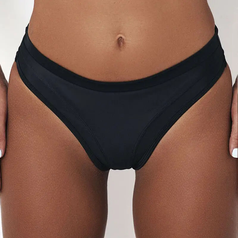 Women Bikini High Waist Short Tankini Bottoms Swimsuit Swimming Costume Briefs Pants Bathing Females Bikini Buttom 2019