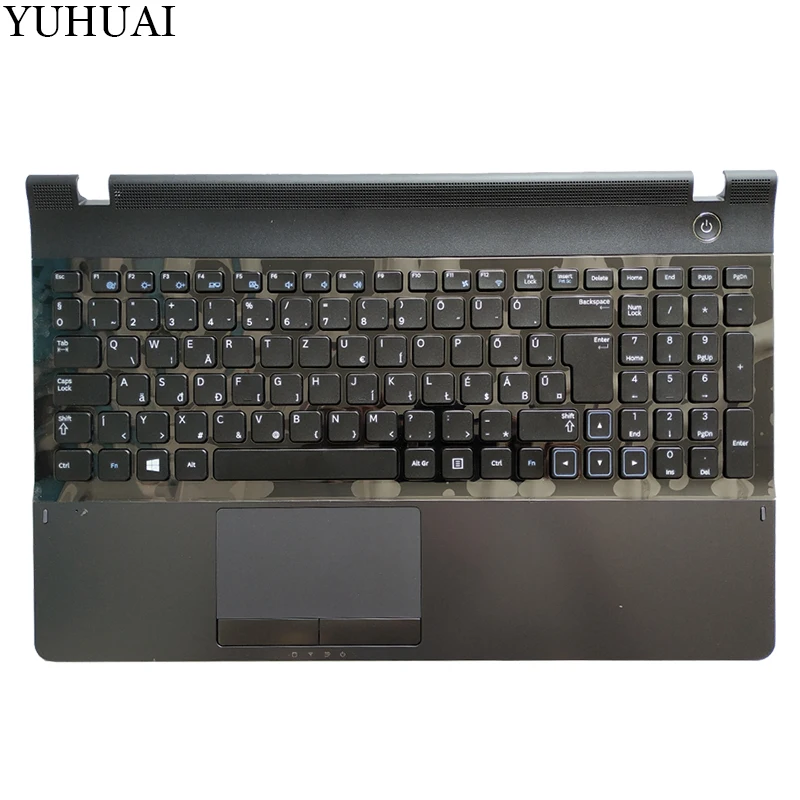 

HU For samsung NP300E5A NP305E5C NP300e5x NP305E5A 300E5A 300E5C 300E5Z Hungarian laptop keyboard with case Palmrest Touchpad