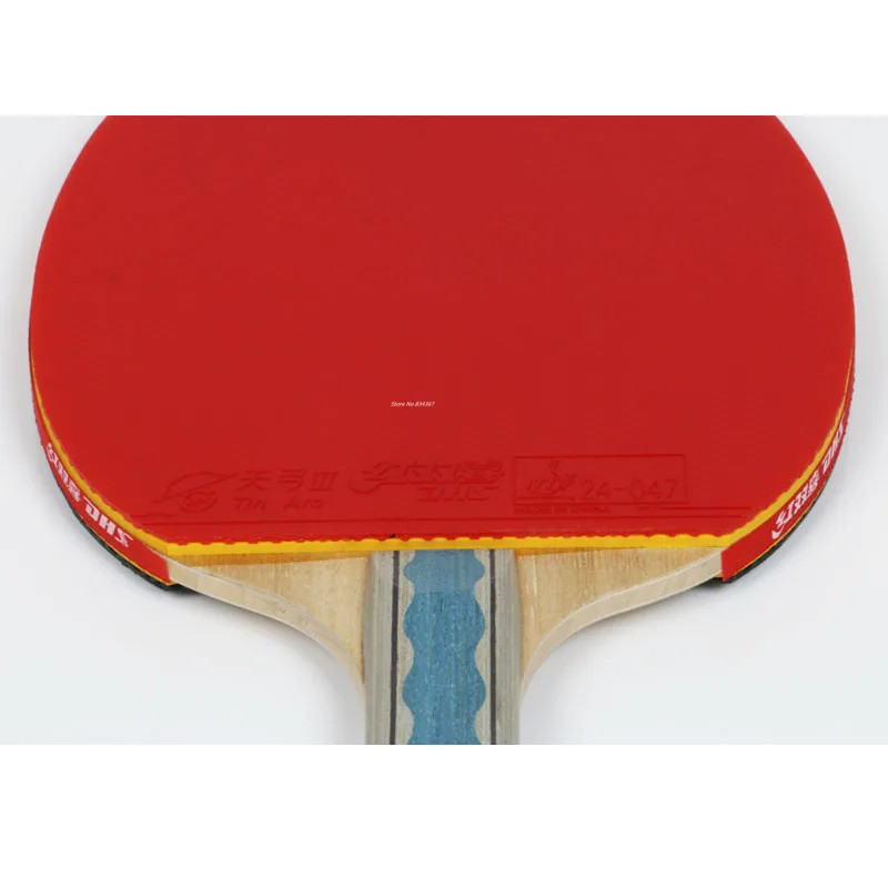 Dhs 6002 مضرب تنس الطاولة مع غطاء المطاط التدريب المهني تنس بينغبونغ مضارب paddle هدية عيد