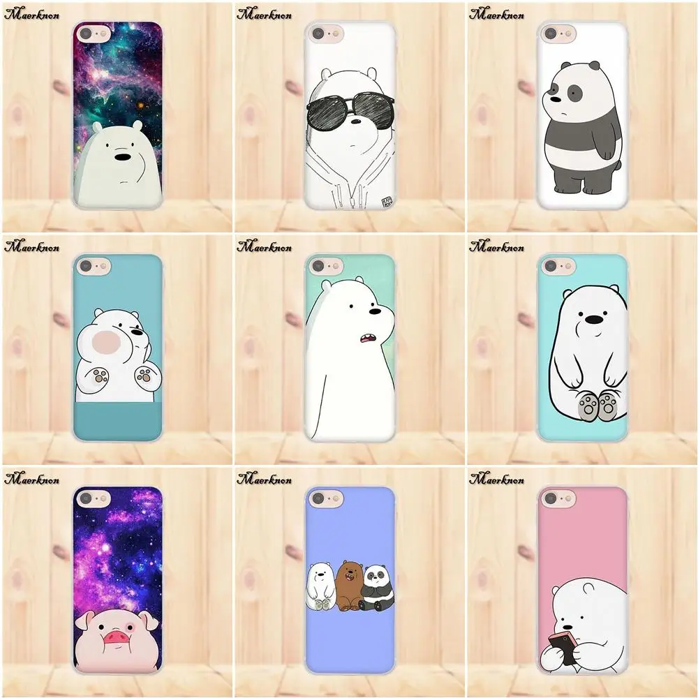 Чехол из мягкого ТПУ Maerknon We Bare Ice Bear Panda для Xiaomi Redmi 4 3 3S Pro Mi3 Mi4 Mi4i Mi4C Mi5 Mi5S Mi Max Note 2 4|note