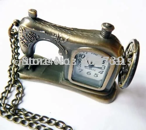 Часы кварцевые с подвеской в виде швейной машинки 12 шт./лот|watch cufflinks|watch telephonewatch