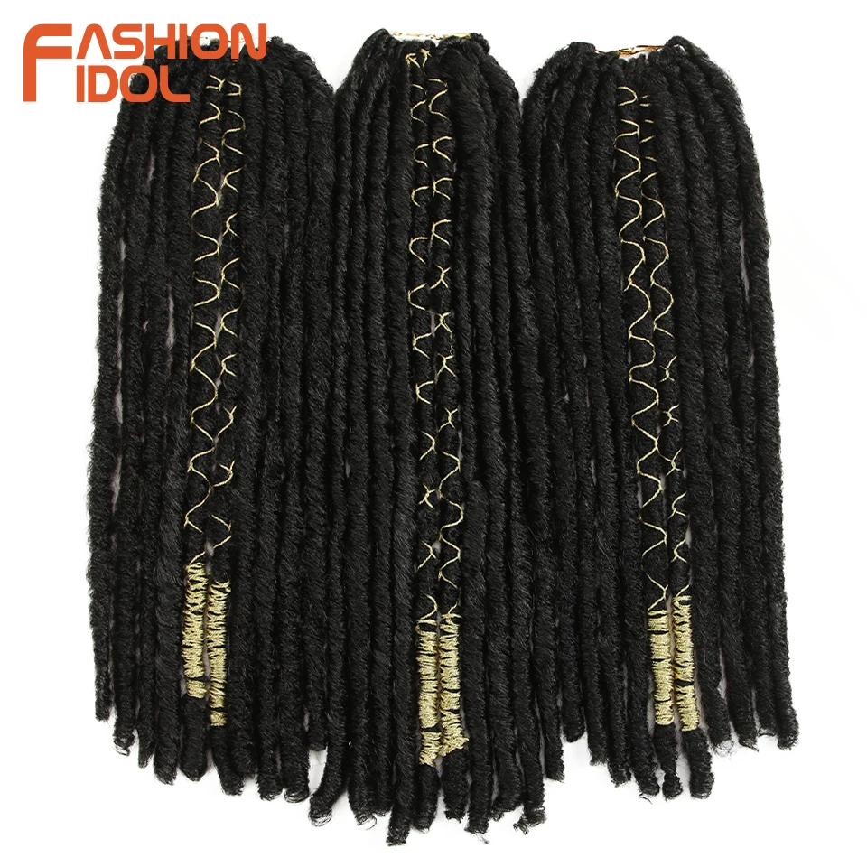 Мода IDOL Faux Locs волосы крючком косички 20 дюймов мягкие натуральные Kanekalon синтетические волосы для наращивания 10 стендов/упаковка богинские волосы