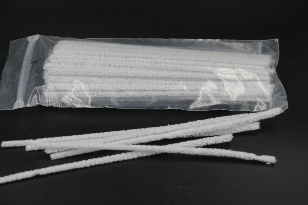 

100pcs free shipping tobacco smoking pipe Cleaning Tool New cigarette herb Pipe Cleaners Cotton clean Intensive White Fashion