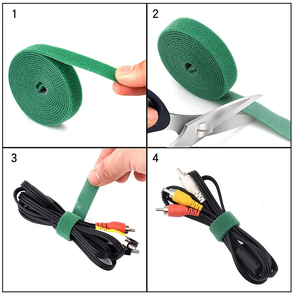 Cable Organizer Wire Winder Clip Earphone Holder Mouse Cord Protector HDMI Cable Management For iPhone Samsung USB Cable Ties (3)