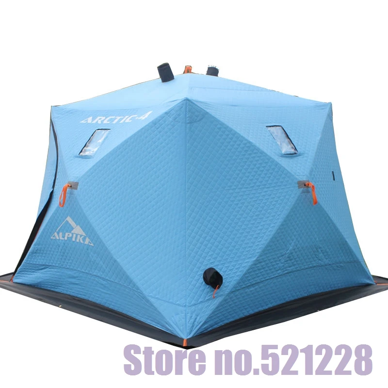 

5-6 person 3 layers warm winter automatic quick open cotton Oxford Huge space fishing beach outdoor camping ice fishing tent
