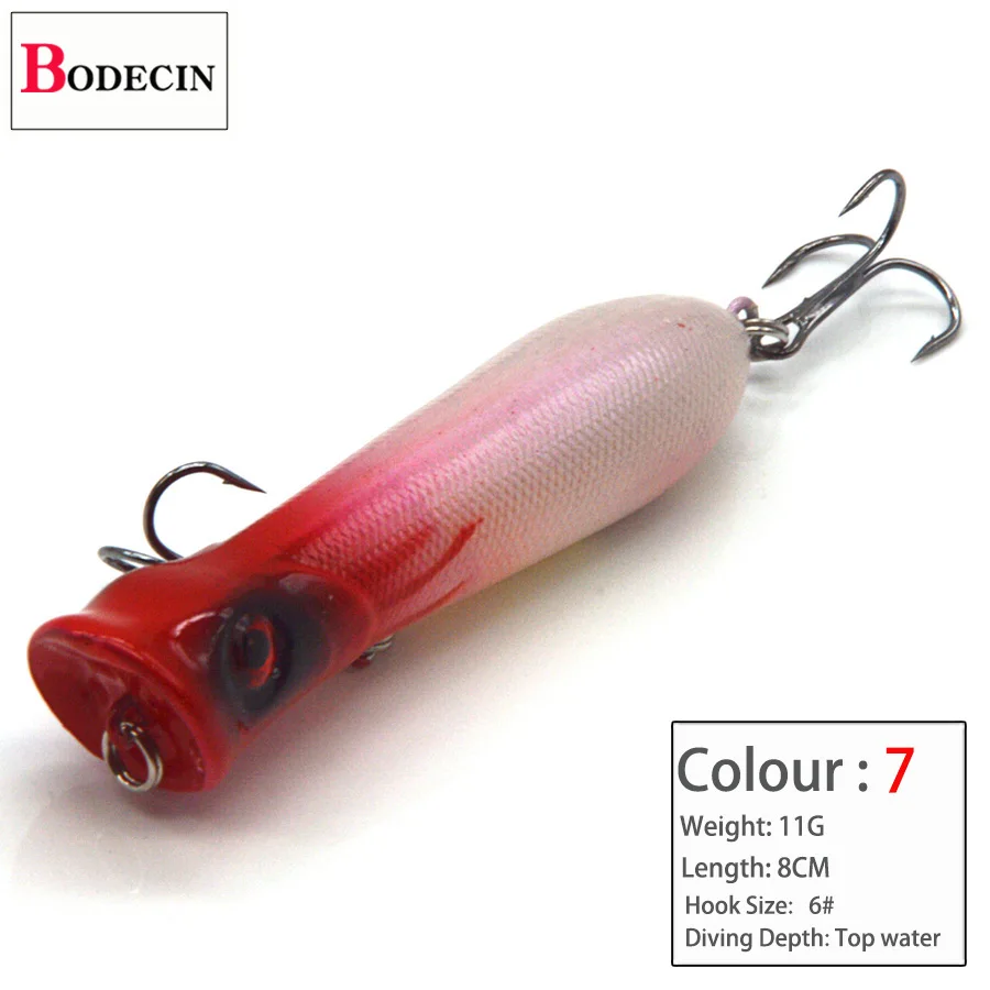3D Isca Popper Sea Fishing Lure Sea Pesca Tackle Peche Topwater 1PCS Crankbait Poppers Fishing Lures Artificial Trout Hard Bait (7)