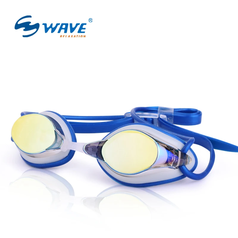 WAVE Adult Anti Fog Swim Goggles Swimming Glasses Adjustable UV Protection Pingguang silica gel