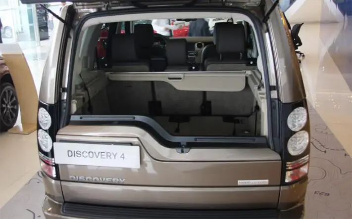 

JIOYNG For Car Rear Trunk Security Shield Cargo Cover Fit For Land Rover LR4 Discovery 4 High quality (black beige)