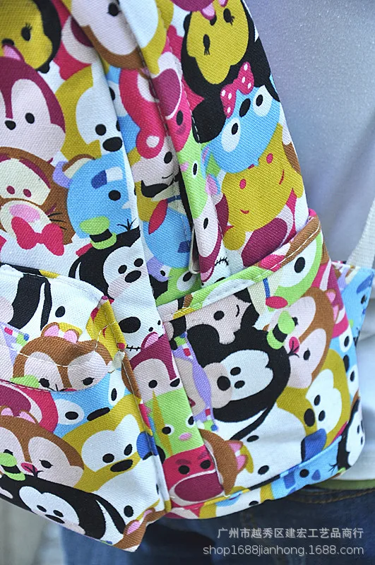 Новинка 2019 Disney cartoon рюкзак tsum Mickey mous для начальной школы двухслойная сумка