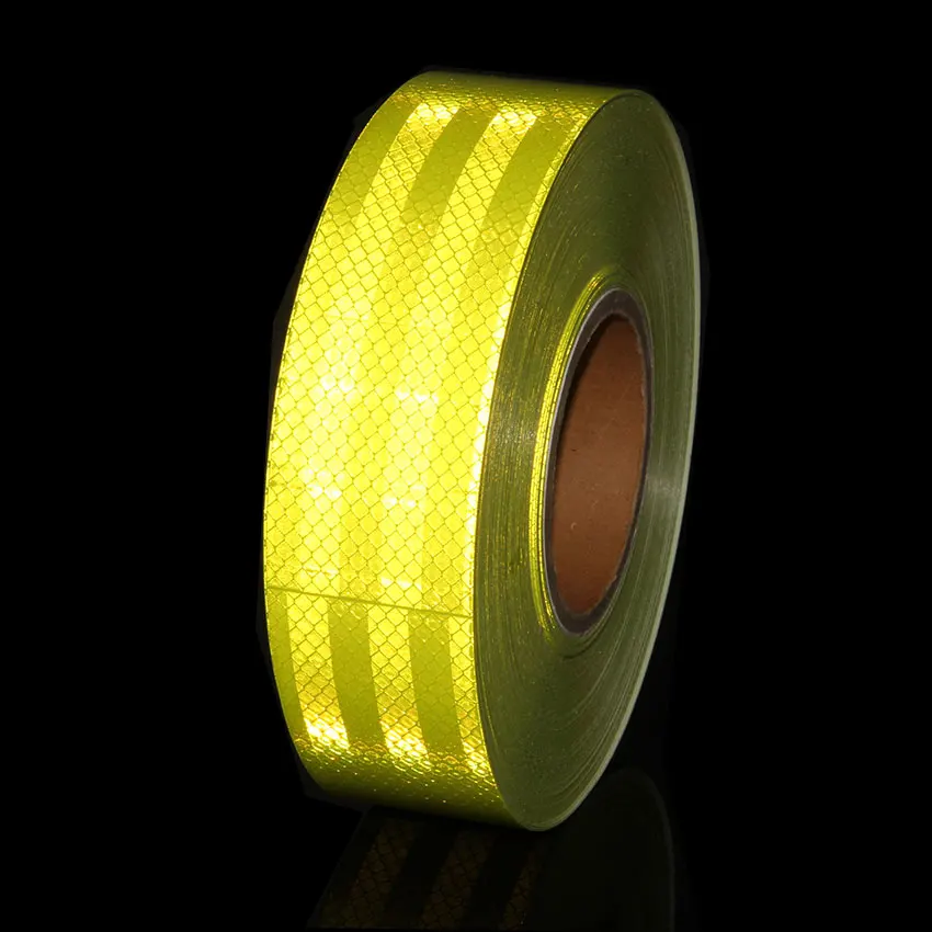 

Safety Mark Reflective tape stickers Prismatic white cinta fluorescente film Bicycle sticker warning Safe for bicycles