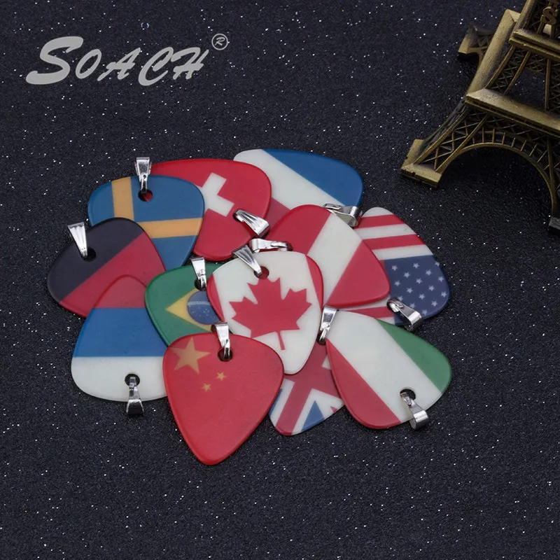 SOACH 2016 новый гитара ожерелье набор, крестообразный флаг Pattern ожерелье циферблат, люминесцентные 1мм гитара кулон циферблат SOACH 2016 новый гитара ожерелье набор, крестообразный флаг Pattern ожерелье циферблат, люминесцентные 1мм гитара кулон циферблат