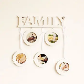 

FREE SHIPPING!Family show Wooden photo frame Wooden picture frame Picture wall 5photo space Hot selling wooden Artcraft