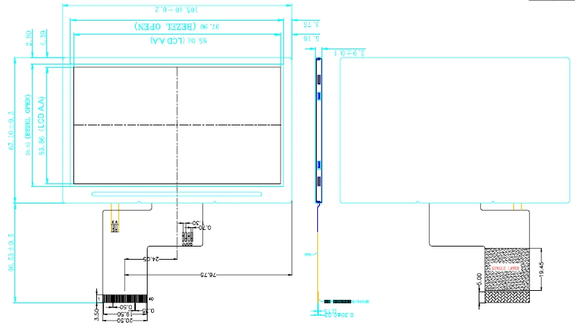 4,3 дюймов 40PIN TFT ЖК-экран COG NV3047 Привод IC 480(RGB)* 272 No Touch 24Bit RGB интерфейс