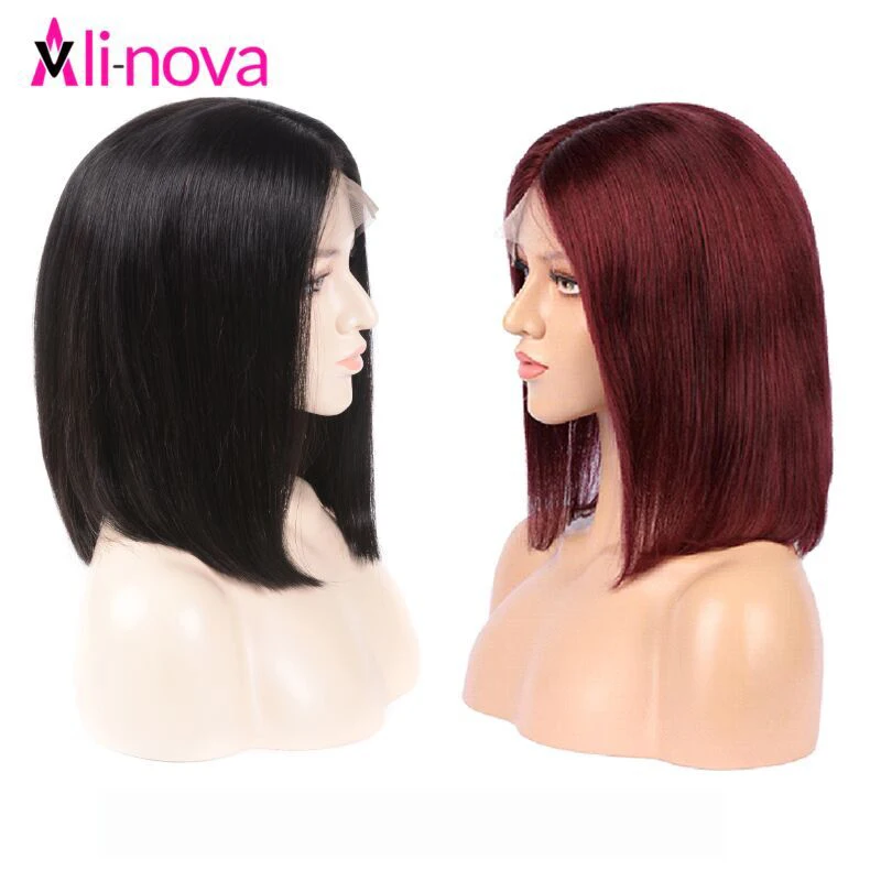 

613 Short 13x4 Bob Wig Straight Brazilian Lace Front Human Hair Wigs for Women SuperNova Hair Blonde Bob Lace Front Wig 99J