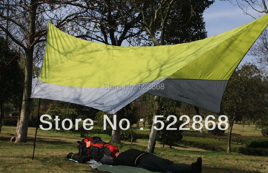 

2014 new style high quality 5*5m super large size new design silver coated tarp tent/gazebo/sun shade tent