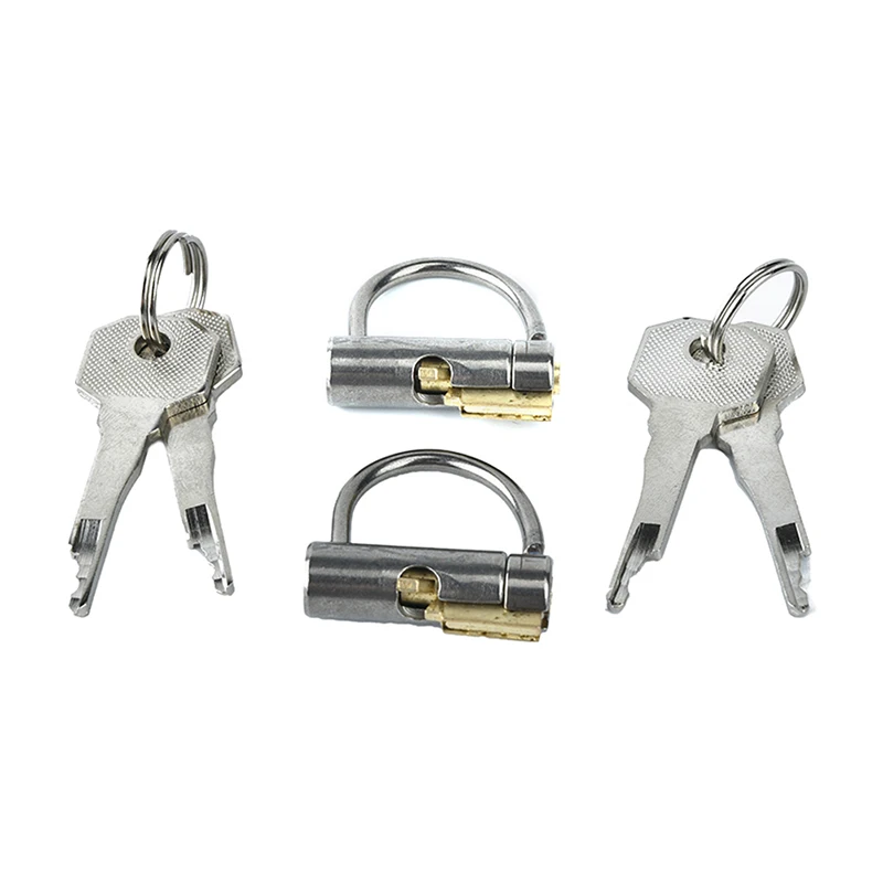 D-Ring PA Lock Restraint Leashes Titanium Glans Piercing Male Chastity Device Slave Penis Harness Fitting Chastity Lock For Men