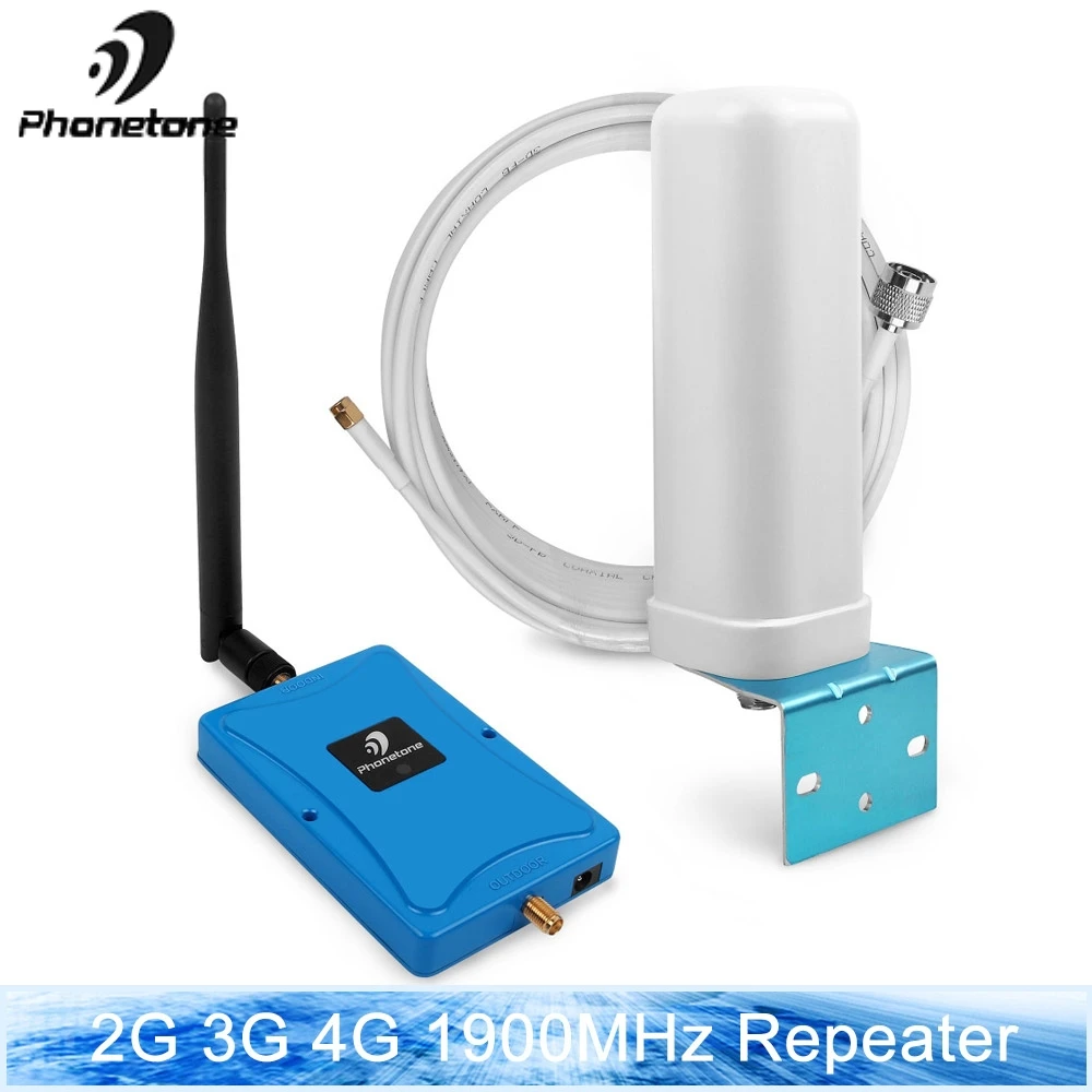 

Top Quaity! 2G 3G Band 2 1900MHz Mobile Signal Booster Cell Phone Signal Repeater Signal Amplifier with antenna kit for home use