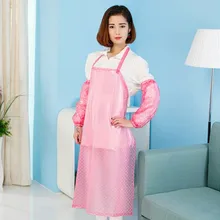 1 шт. ПВХ водонепроницаемый фартук нагрудник с манжетой Униформа парикмахерский комплект парикмахерский инструмент шеф-повара официанта Кухня Повара LB 412