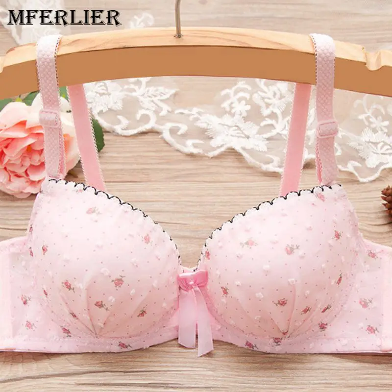 Buy Mferlier Girls Floral Print Lace Bra for Small