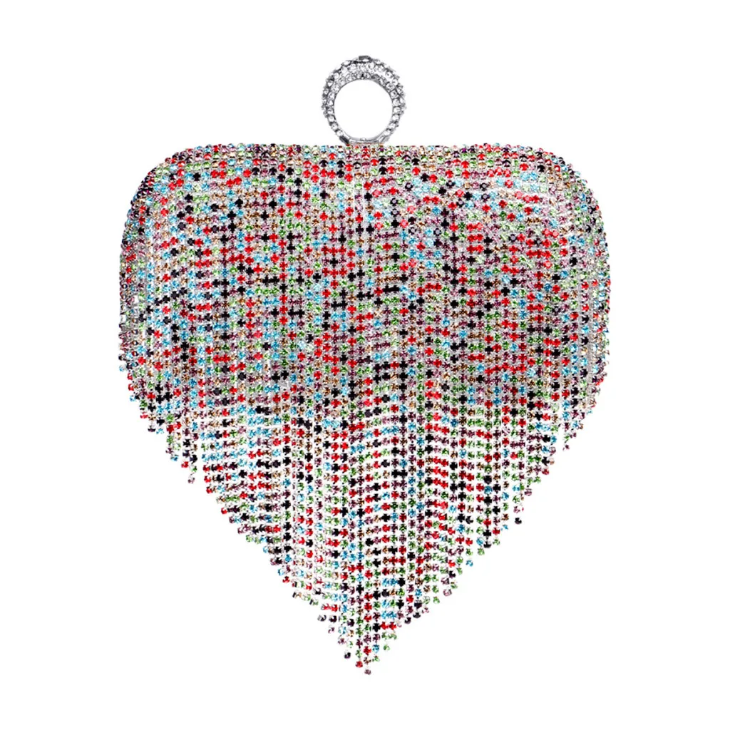 

Tassel Sequins Women's Evening Handbags Party Sparkly Clutch Purse Single Shoulder Chain Cross Bags Multicolor Selections #T