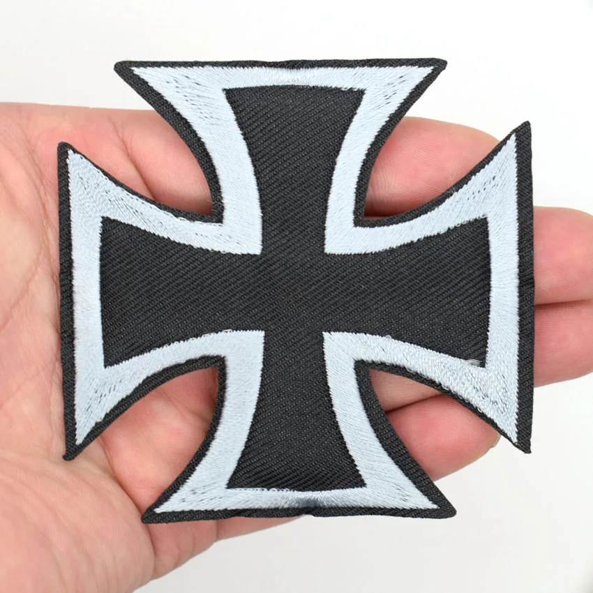 

New Arrival German Cross military WW2 war biker Appliques Hat Cap Clothing Jacket Shirt DIY Embroidered Iron On Patch