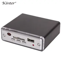 Kinter A2 мини Предварительный усилитель аудио и динамик плеер играть стерео звук или музыку в USB SD карта подключения 2.0CH amp или наушников