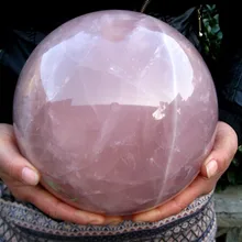 Ddh001080 ОГРОМНЫЙ ПРИРОДНЫЙ розовый кварц хрустальный шар ball исцеление