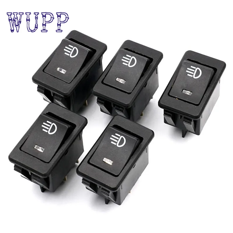 

2017 NEW 10X 12V 35A Car Auto Fog Light Rocker Toggle Switch Blue LED Dashboard Light Switch drop shipping may22