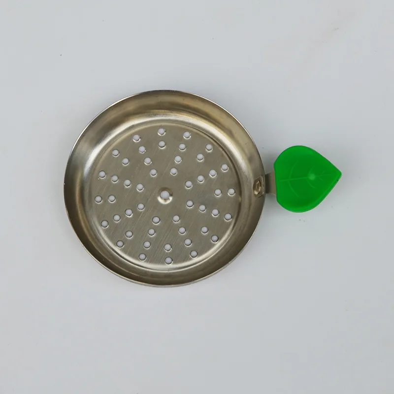 1 Pcs Shisha Hookah Charcoal Metal Screen Apple Leaf Shaped Silicone Handle Narguile Water Smoking Accessories hookah accessories
