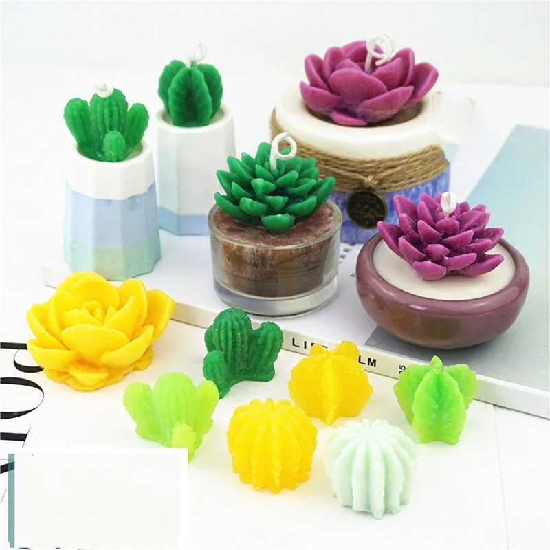 Силиконовые формы для суккулентов кактус DIY ароматический гипс пластырь