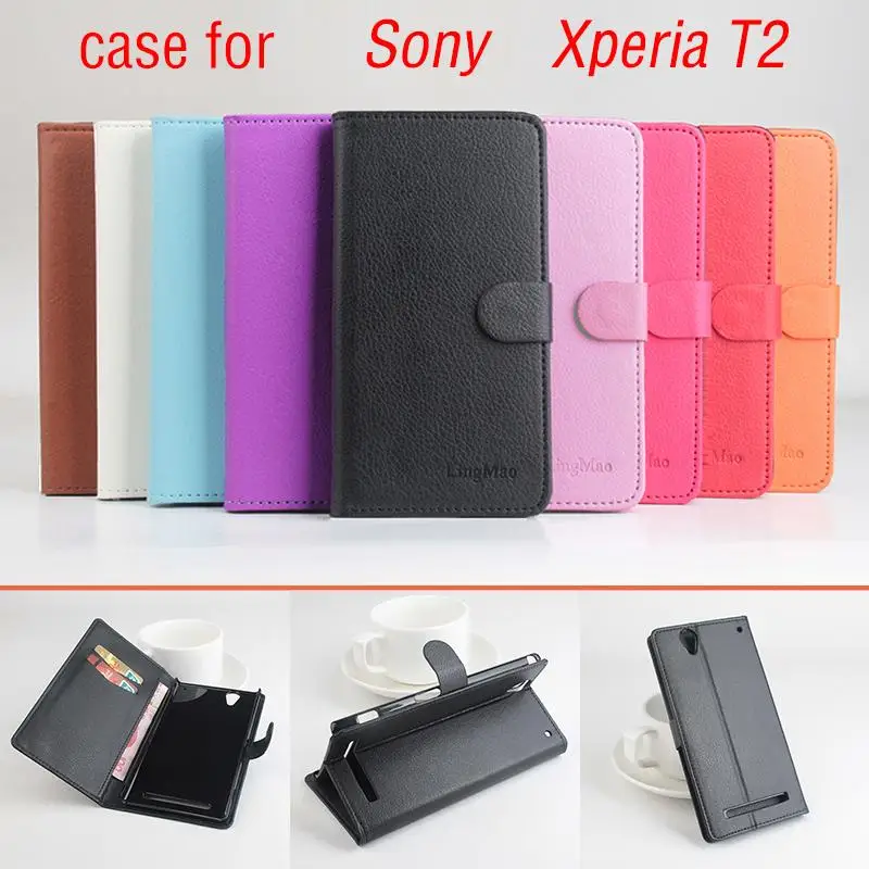 

Phone case for Sony Xperia T2 About Flip Cover Mobile Phone Bags.Hot Sale Factory price.