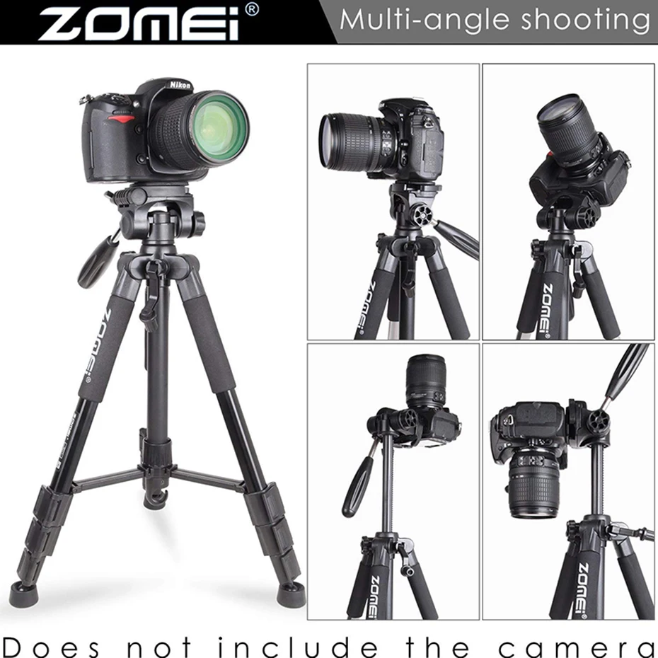 ZOMEI Q111 55 "компактный легкий Вес для поездок, портативный складной SLR Камера Штатив для Canon Nikon sony DSLR Камера с чехлом
