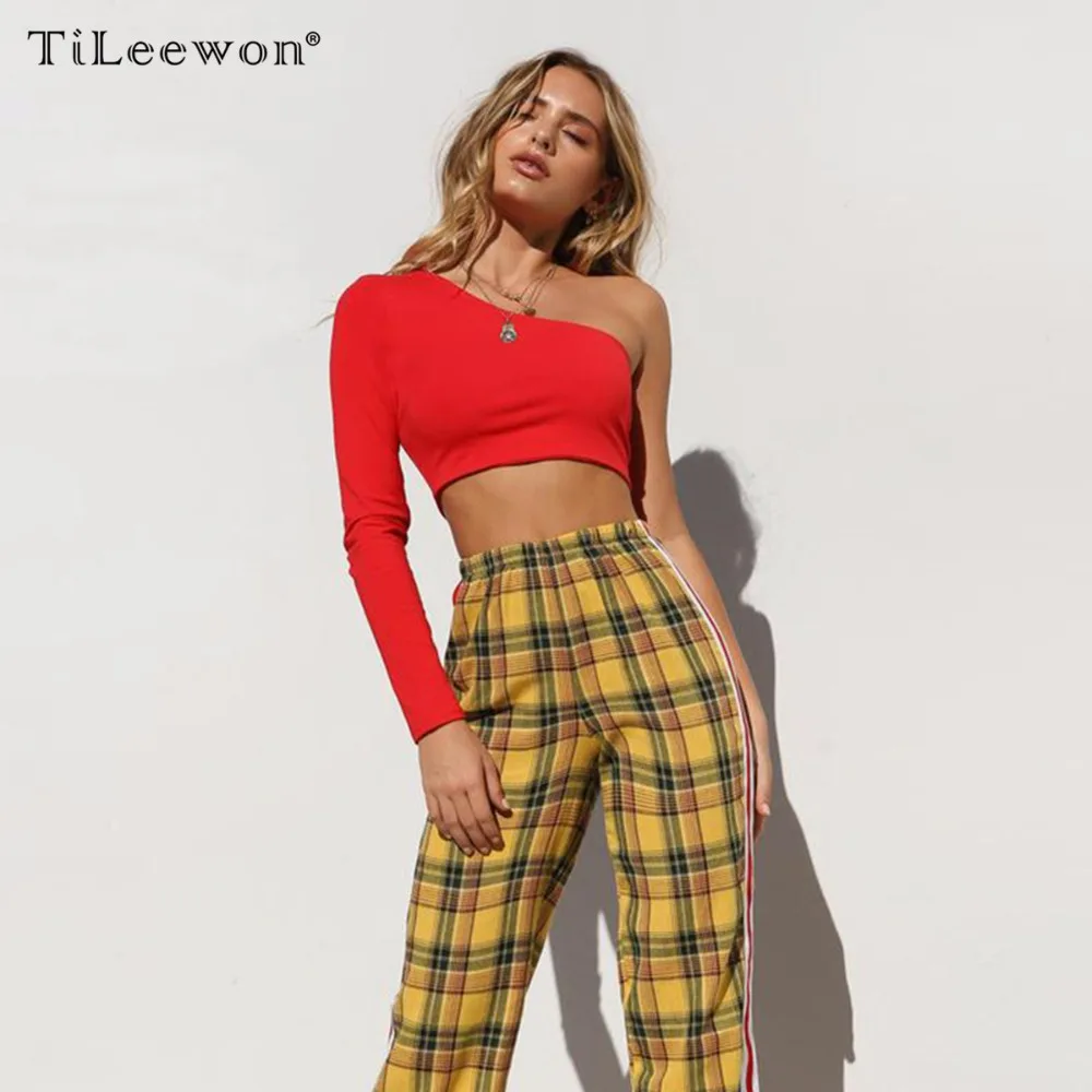 Summer Tops For Women 2018 Sexy One Shoulder Short T Shirt Dress Casual Beach Party New Fashion Long Sleeve Crop Top Plus Size Tops