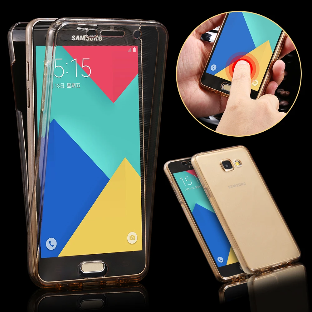 A9 Crystal Touch Full body Transparent Case for Samsung Galaxy A9-2016 Cover Soft 360 Silicone Phone bag Cases A910 SM A9000 A9 Crystal Touch Full body Transparent Case for Samsung Galaxy A9-2016 Cover Soft 360 Silicone Phone bag Cases A910 SM A9000
