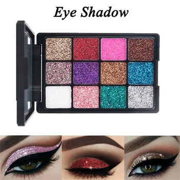 

12 Colors Glitter Eye Shadow Powder Palette Matte Cosmetic Makeup Cosmetics Eye Shadow Makeup Professional Eye Make Up Tool