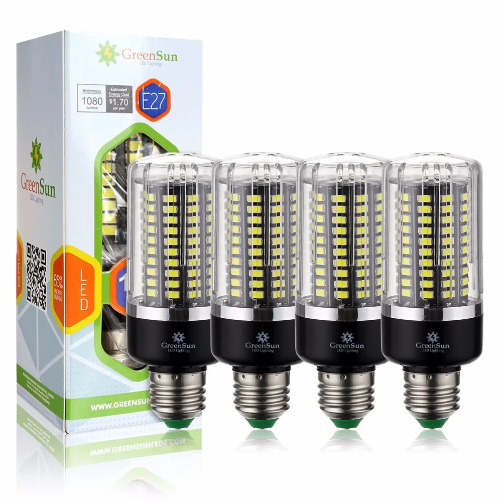 4 шт. полный ватт Смарт IC E27 5736 SMD светодиодный светильник 85-265 в 12 Вт Светодиодный