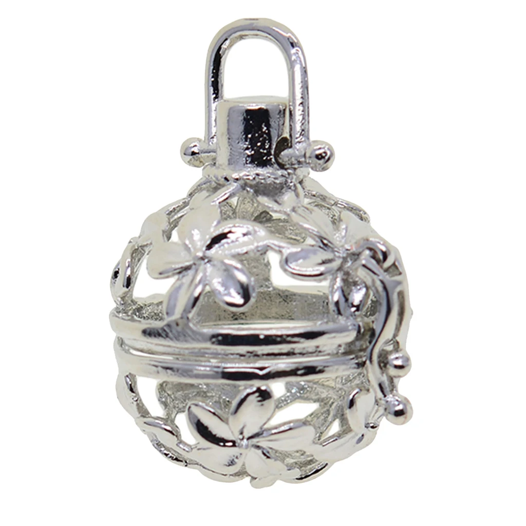 Blank Pearl Beads Cage Pendant Charms Memory Locket Pendants Settings for DIY Necklace Bracelet Earrings Jewelry Making