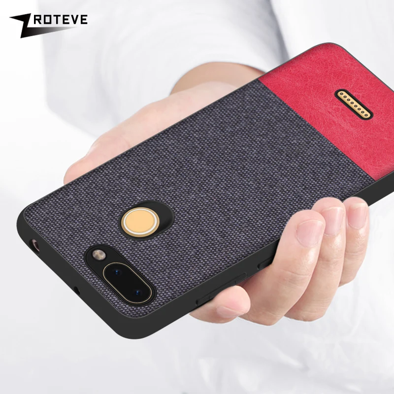 

Case For Xiaomi Redmi 6 Soft TPU Edge Canvas Back Cover Cloths Fabric Cover For Xiaomi Redmi 6A 6 Pro Phone Case