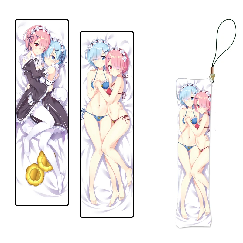 Брелок для ключей с рисунком аниме косплея Re Zero Rem & Ram милый персонаж брелок в виде