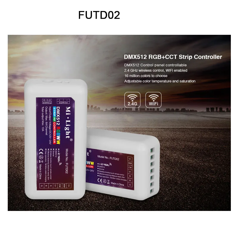 FUT035 FUT036 FUT037 FUT038 FUT039 FUTD02 Miboxer 2,4 г Одноцветный CCT RGB RGBW DMX512 RGB+ CCT диммер контроллер светодиодной ленты