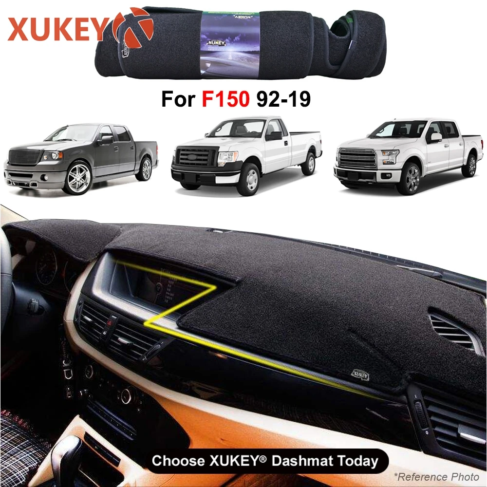 

Car Dash Mat For Ford F150 F-150 1992 - 1996 2005 - 2019 (LHD) Dashmat Dashboard Cover Protective Sheet Carpet Styling